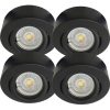 Spot Semi Embutido Redondo Móvil Para Dicro Led Gu10 X 4un