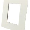 Tapa Linea Arte 4 Modulos Color Blanco Distanciador Gris