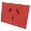 Toma Corriente C/tierra 10 Amp 7604 Cambre Rojo