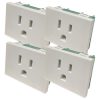 Toma Tipo Euroamericano / Americano 10a/15a Cambre Pack X4