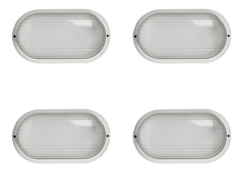 Tortuga Pvc Ovalada Esmerilada Lisa Exterior City Pack X 4