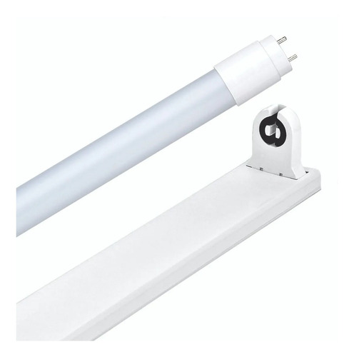 Tubo Led+Liston120cm+Tubo Led Calido 3000k Macroled