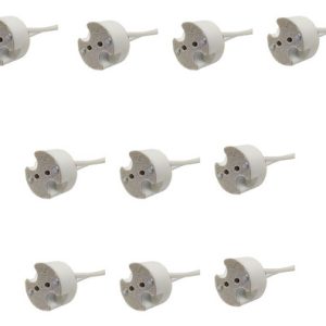 Zocalo Para Dicroica O Bipin 12v/220v Gu5.3 Pack X 10
