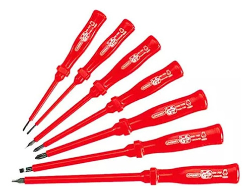 Juego Destornillador Aislado Proskit 1000v 8pk-8100e 7 Pzas