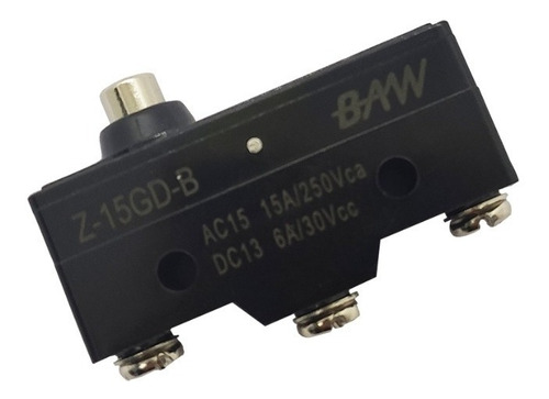 Microswitch Por Pistón Corto Z-15gd-b Baw