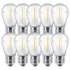 Pack X 10 Lampara Filamento Led Gota 1w Calida 2700k E27