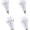 Pack X 4 Lamparas Bulbo Led 10w Autónoma 6500k Fria Baw