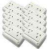 Pack X10 Tomacorrientes Doble 10a Aplicar Superficie Exultt