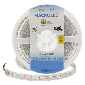 Tira Led Blanca Fría 5050 24v Exterior Ip66 Macroled