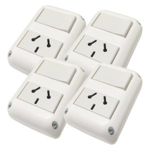 Llave Punto Y Toma Exterior Caja Superficie Exultt Urbana