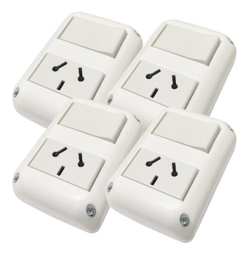 Llave Punto Y Toma Exterior Caja Superficie Exultt Urbana