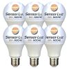 Lámpara Led Sensor Dia Noche Baw 11w Calida Pack 6 Unidades