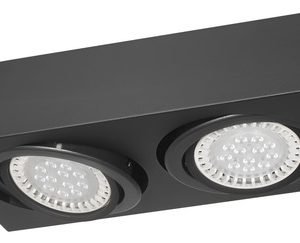 Box Plafon Techo 2 Luces Ar111 Movil Apto Led Gu10 Ferrolux