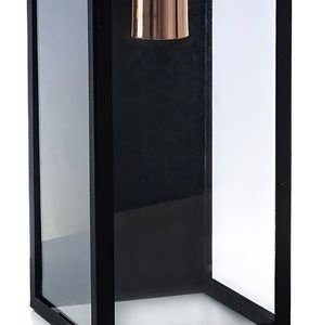 Farol Hierro Pared Exterior Moderno E27 Apto Led Novara Negro