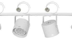 Aplique Riel Barral 4 Luces Ar111  Techo Pared  Spot Móvil Blanco