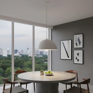Colgante De Pvc Ø260mm E27 (apto Led) C122 Blanco Ferrolux