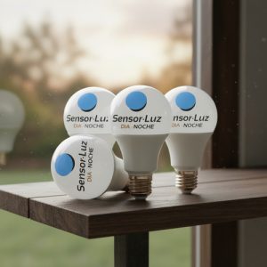 Pack X 4 Lampara Led 11w Sensor Dia Noche Fotocelula Baw