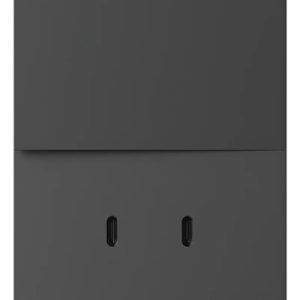 Llave De Luz Armada 1 Punto + 2usb-c Milan Macroled 10 A 220v Tecla + 2 Usb C Gris