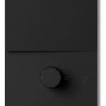 Llave Luz Milan Punto Y Dimmer Led Bastidor Metal Macroled Negro