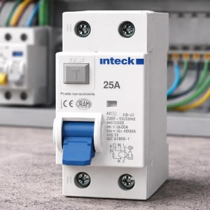 Disyuntor Diferencial Bipolar 2x25amp 30ma Ac 6ka Inteck