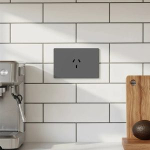 Pack X 10 Tomacorriente  1 Toma Simple Gris Milan Macroled Gris