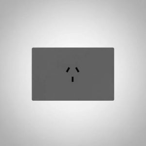 Tomacorriente 1 Toma Simple Color Gris Milan Macroled Gris