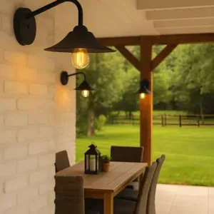 Aplique Pared Sombrero Vintage Negro Berlin Ap 161 Full