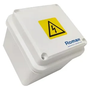 Caja Estanca Exterior Ip 65 Romax 8x8x8 Color Blanca