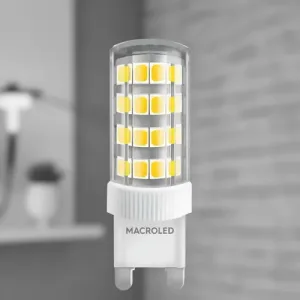 Lampara Led Bipin G9 4.5w Macroled 220v Blanco Cálido