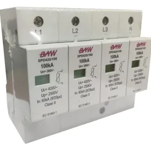 Protector Descargas Atmosfericas 4p 100ka Sobretension Baw