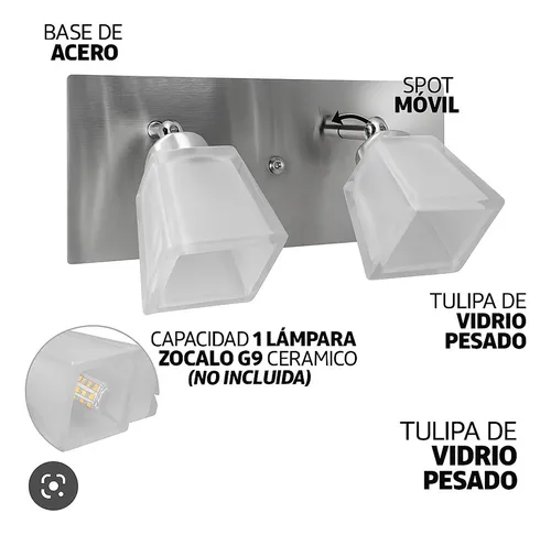 Spot_Pared_Acero_Platil_Cubeto_2_Luces__De_Vidrio_Satinado__D_602467-MLA89588974918_082025-O.webp