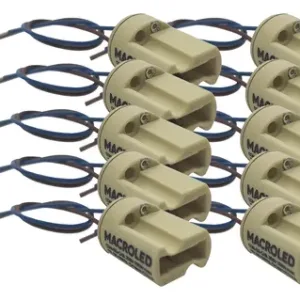 Zócalo Portalámpara G9 Cerámico Bipin 220v Pack X 10 Unid