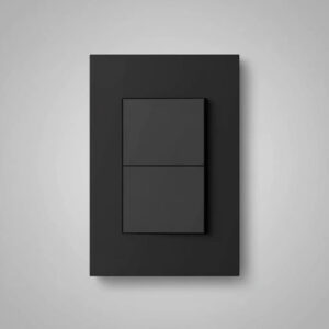 Llave De Luz 2 Puntos Negro Linea Lima Macroled Pack X 10 10 A 250 Negro