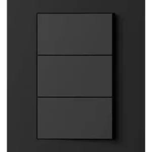 Llave De Luz 3 Puntos Negro Linea Lima Macroled Pack X 10un 10 A 250 Negro