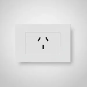 Toma Simple 20amp 250v Blanco Armado Lima Macroled Pack X10 Blanco