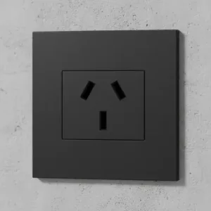 Toma Tomacorriente Mignon 20amp Negro Lima Macroled Pack X10 Negro