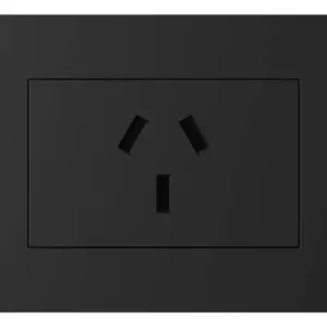 Tomacorriente Toma Simple 20amp Negro Lima Macroled Pack X10 Negro